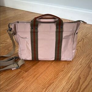 Jack Gomme Pink and Brown messenger bag
